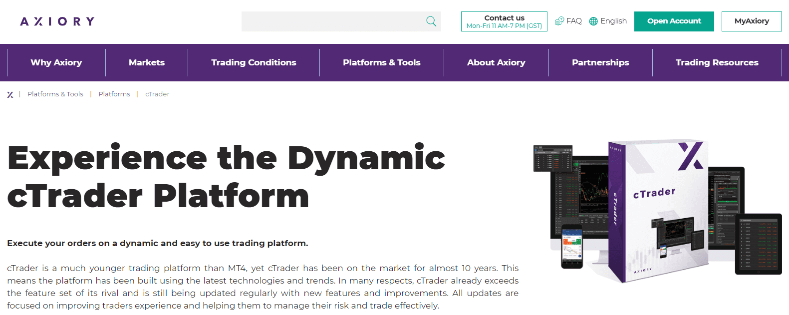 Axiory Review cTrader info Axiory Review cTrader info